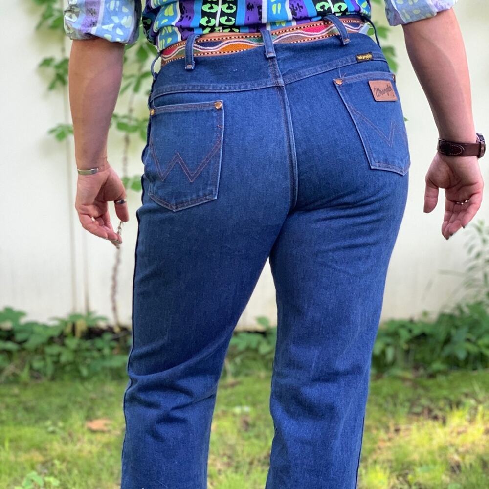 Vintage 70s Wrangler 912 No Fault Jeans high rise  36x34